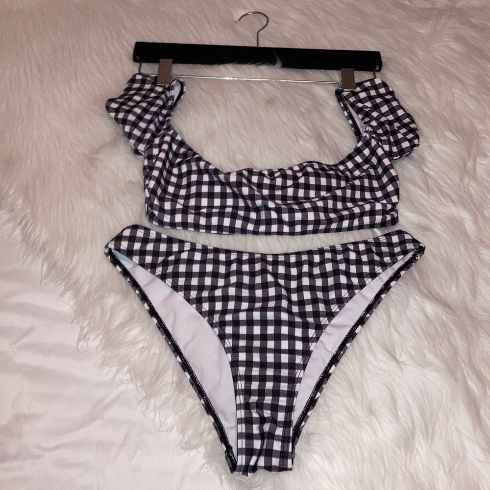 Missguided Gingham Bardot Bikini - image 8